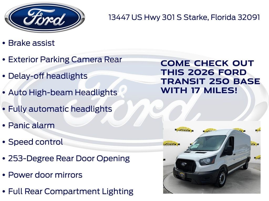 2026 Ford Transit-250 Base Medium Roof Cargo 101A
