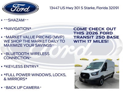 2026 Ford Transit-250 Base Medium Roof Cargo 101A