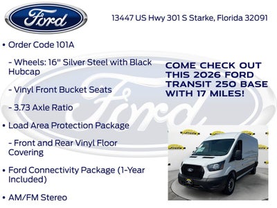 2026 Ford Transit-250 Base Medium Roof Cargo 101A
