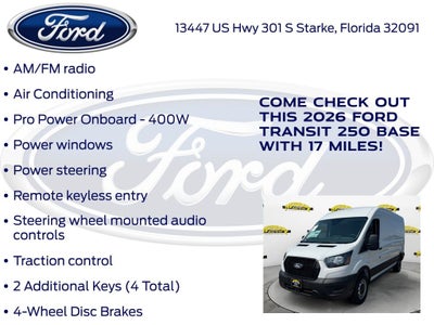 2026 Ford Transit-250 Base Medium Roof Cargo 101A