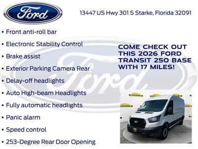 2026 Ford Transit-250 Base Medium Roof Cargo 101A