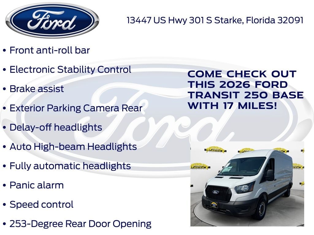 2026 Ford Transit-250 Base Medium Roof Cargo 101A