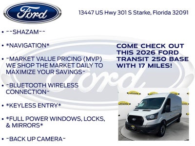 2026 Ford Transit-250 Base Medium Roof Cargo 101A