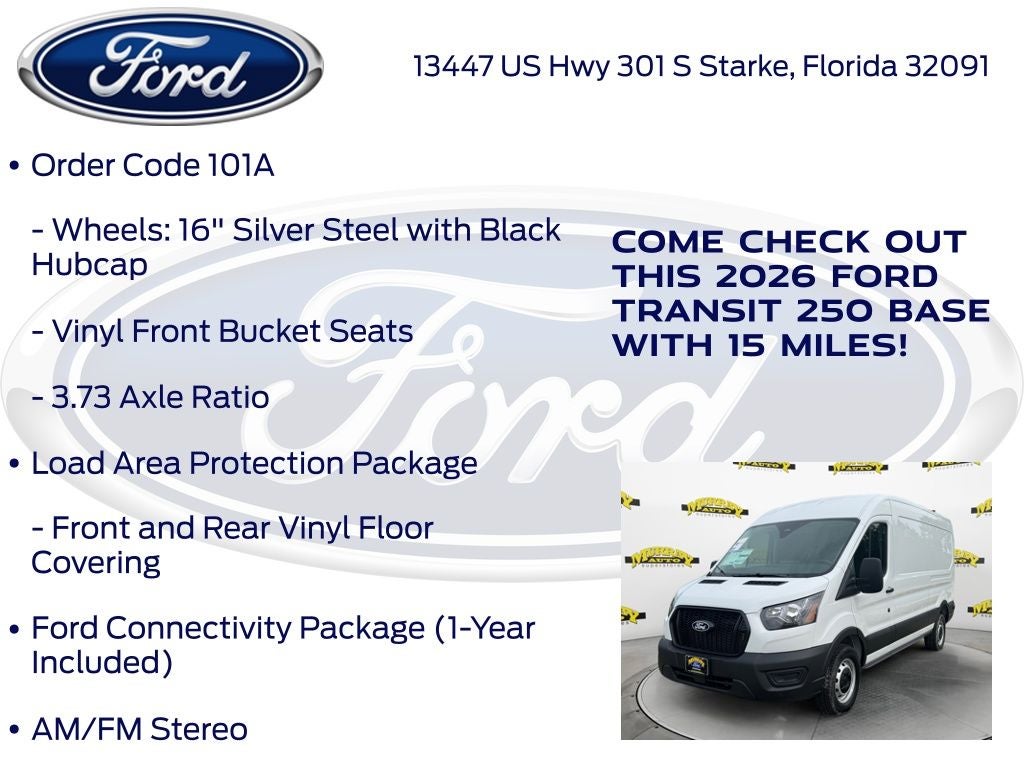 2026 Ford Transit-250 Base Medium Roof Cargo 101A
