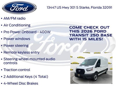 2026 Ford Transit-250 Base Medium Roof Cargo 101A