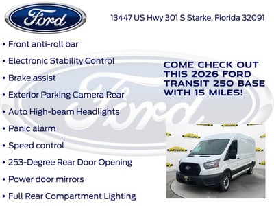 2026 Ford Transit-250 Base Medium Roof Cargo 101A