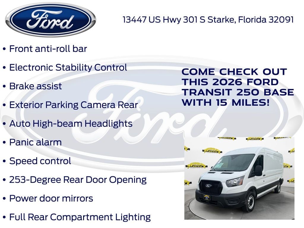 2026 Ford Transit-250 Base Medium Roof Cargo 101A