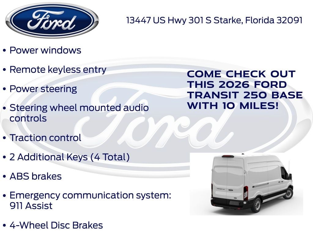2026 Ford Transit-250 Base 101A