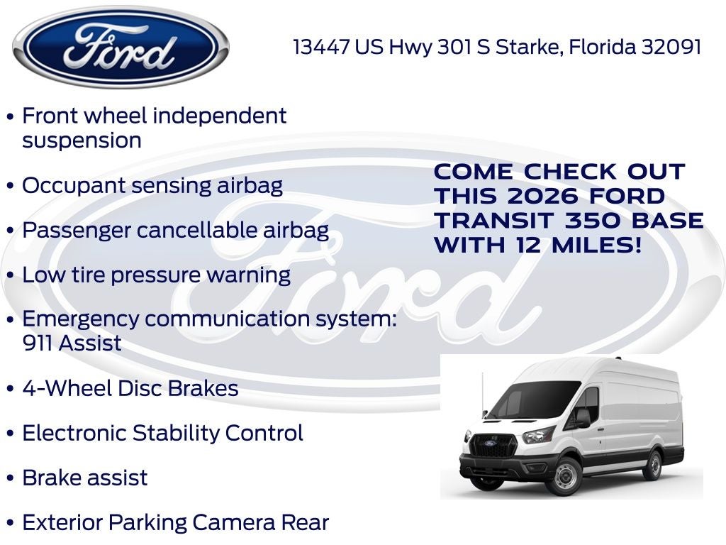 2026 Ford Transit-350 Base 101A
