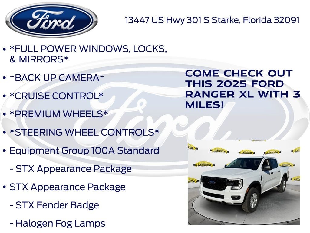 2025 Ford Ranger XL 100A