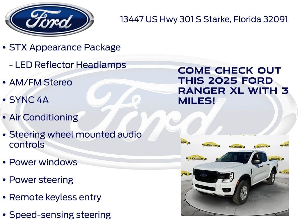 2025 Ford Ranger XL 100A