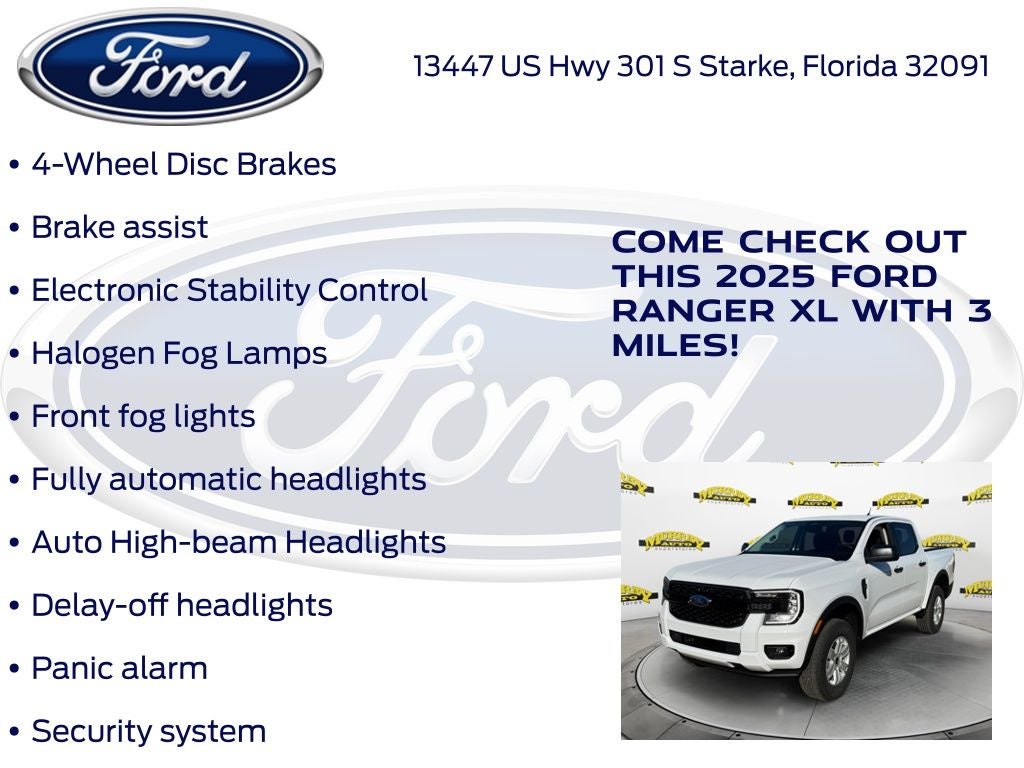 2025 Ford Ranger XL 100A