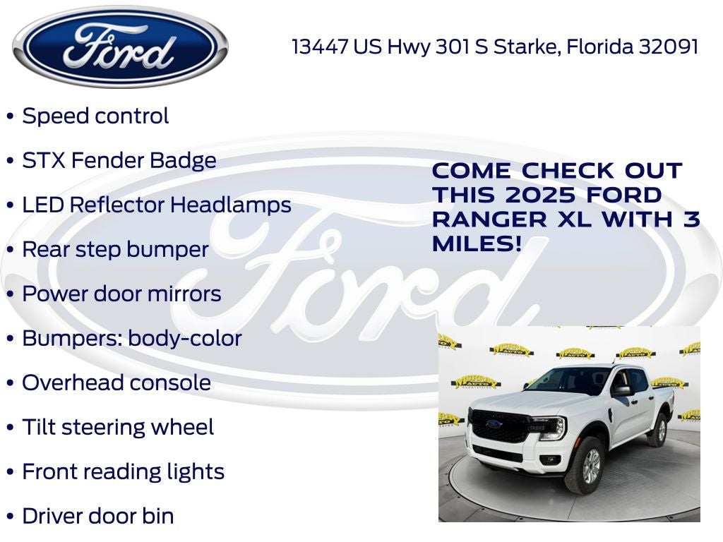 2025 Ford Ranger XL 100A