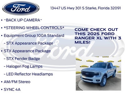 2025 Ford Ranger XL 100A