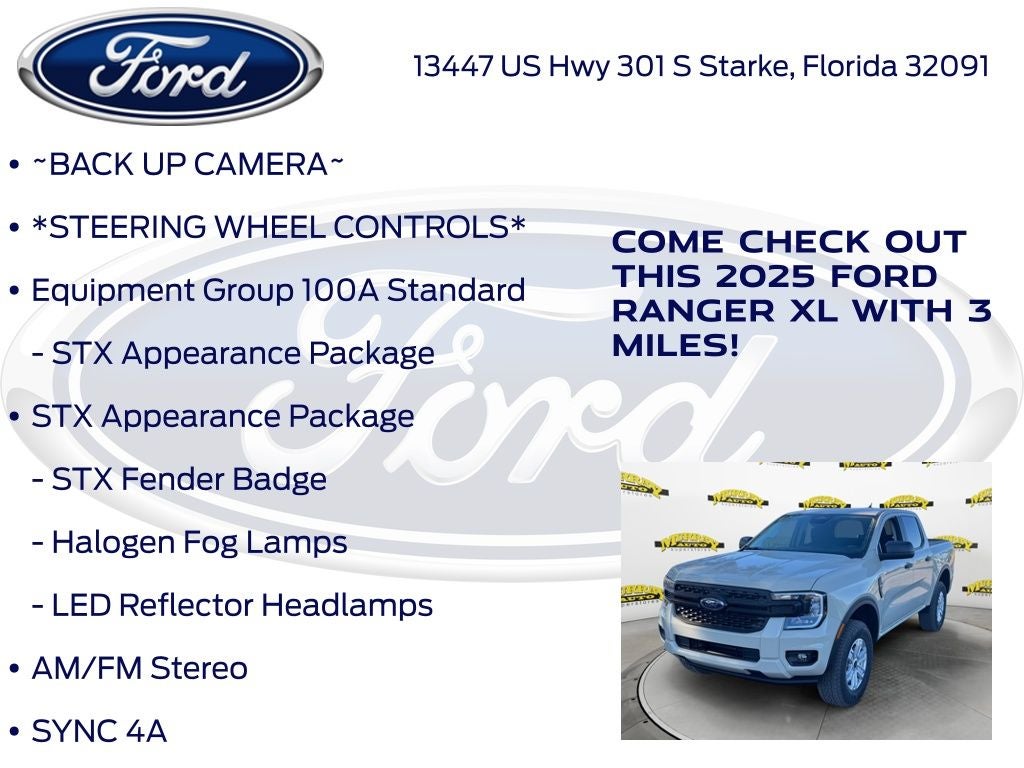 2025 Ford Ranger XL 100A