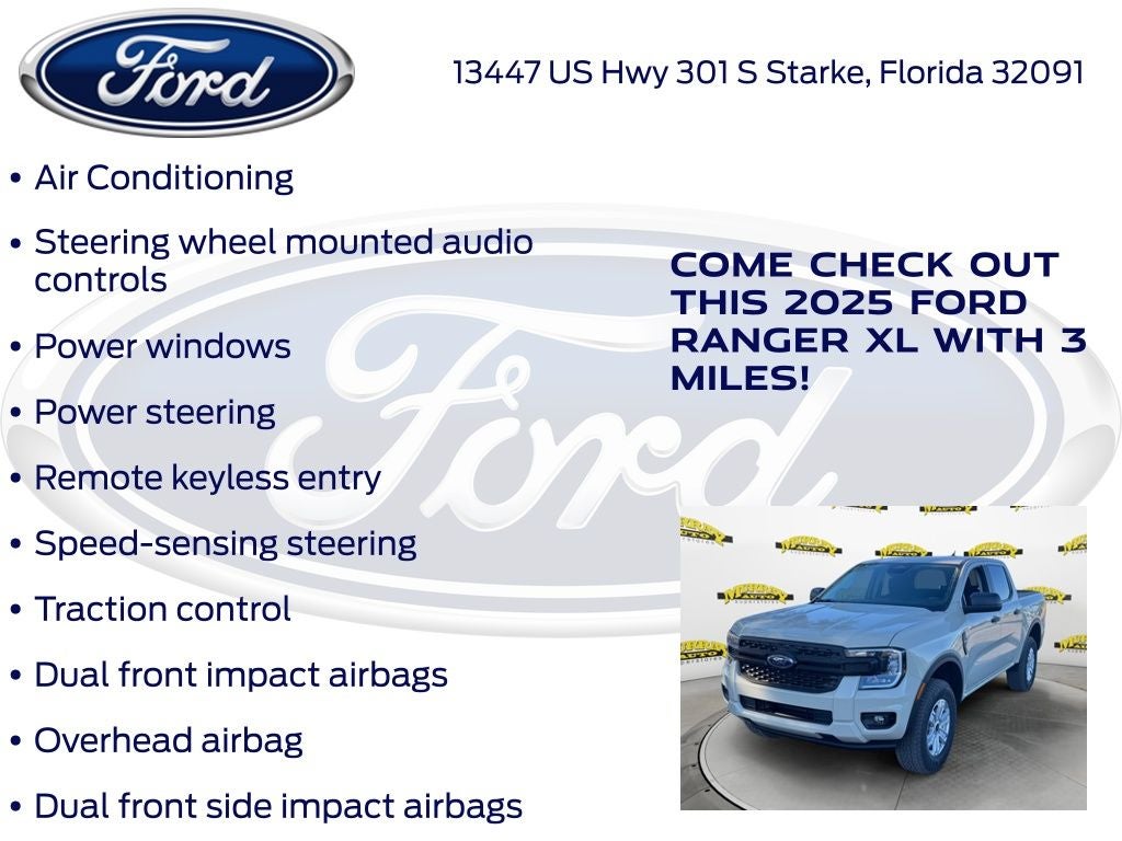 2025 Ford Ranger XL 100A