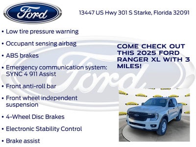 2025 Ford Ranger XL 100A
