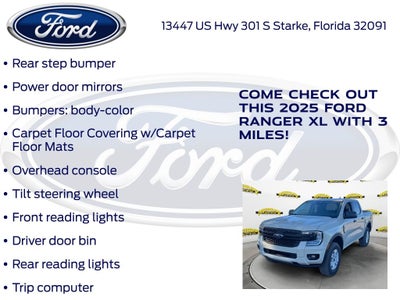 2025 Ford Ranger XL 100A