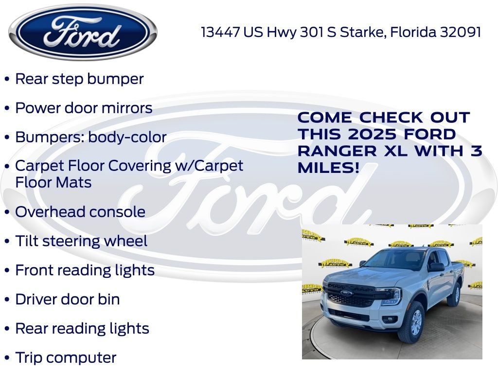 2025 Ford Ranger XL 100A