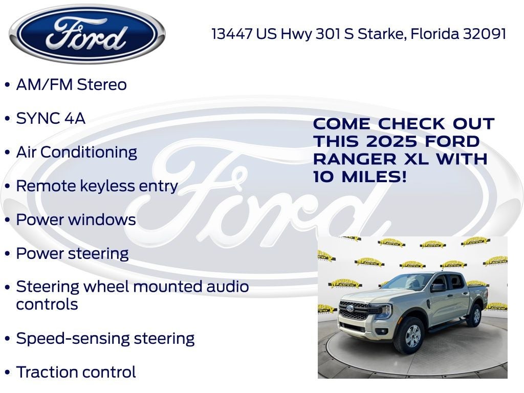 2025 Ford Ranger XL 100A