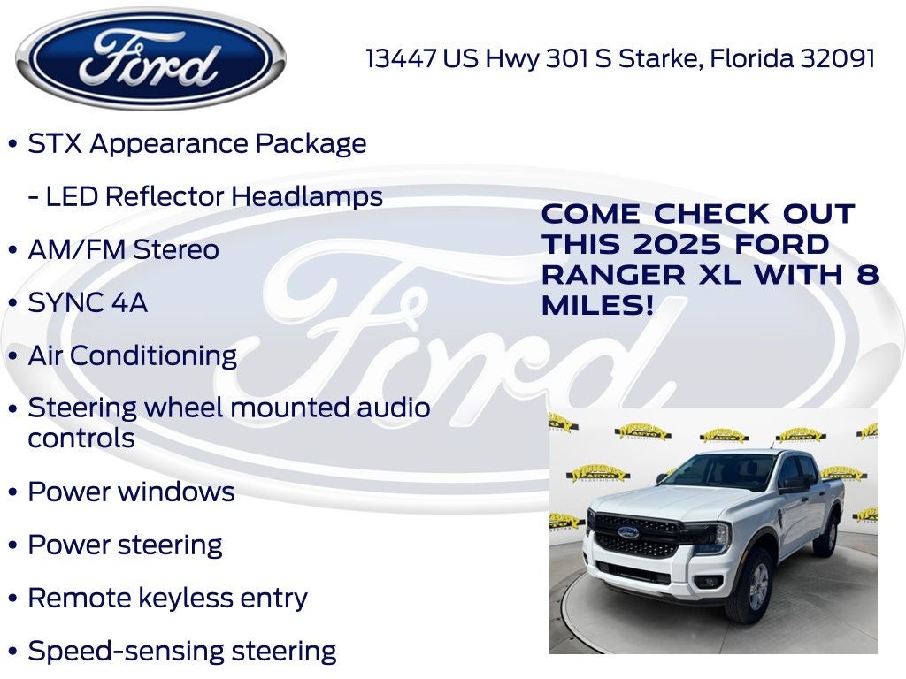 2025 Ford Ranger XL 100A