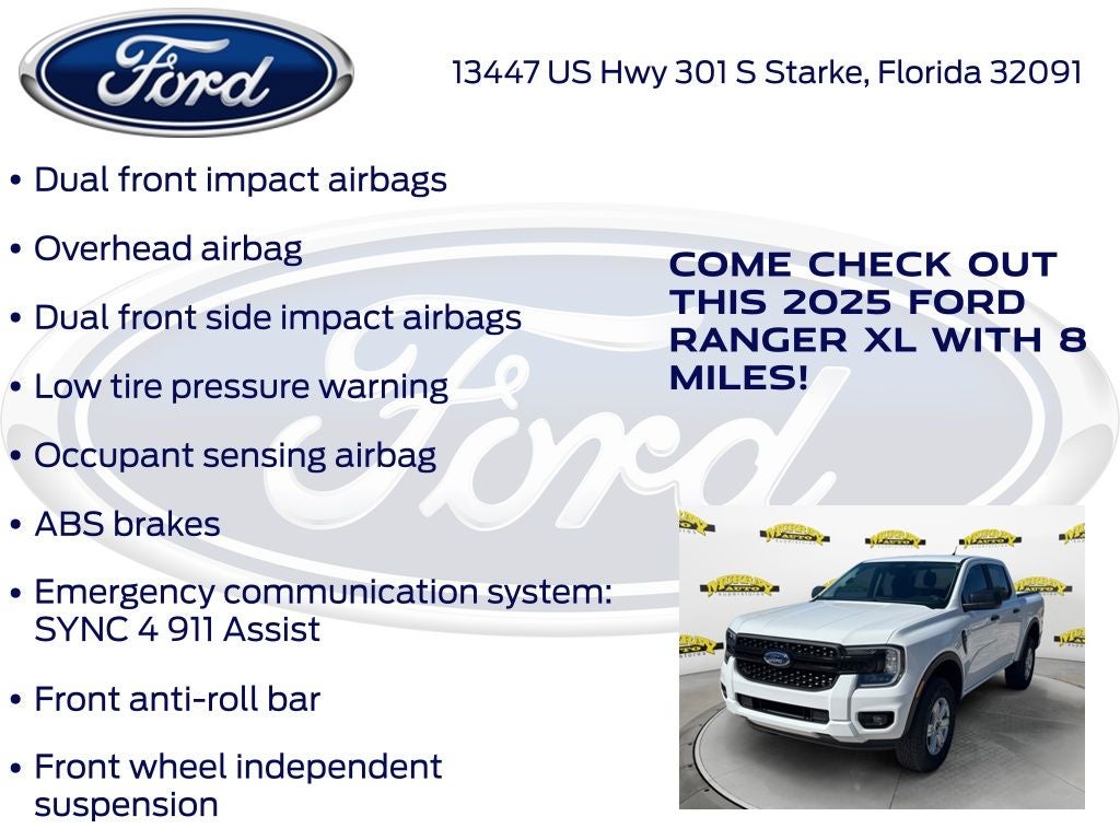 2025 Ford Ranger XL 100A