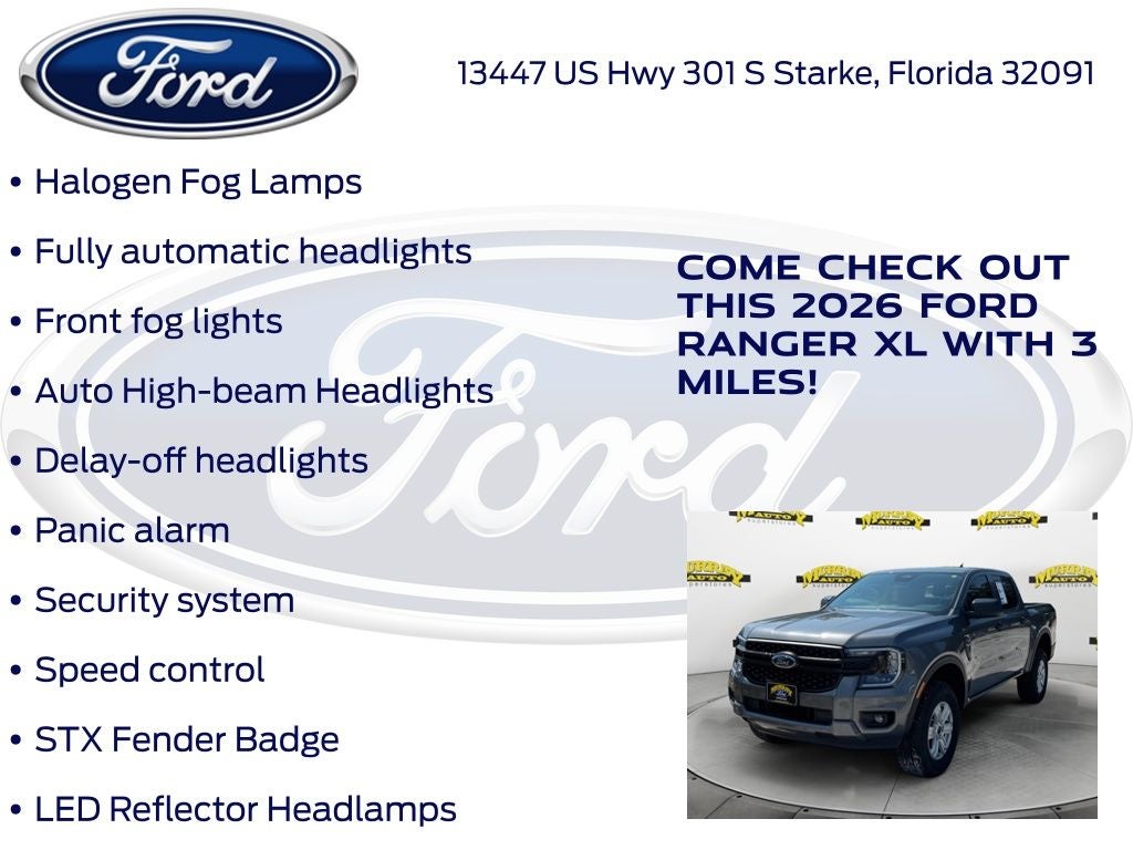 2026 Ford Ranger XL 100A