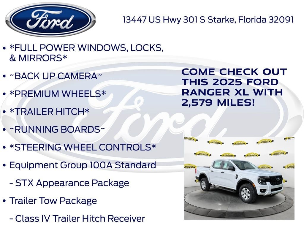 2025 Ford Ranger XL 100A