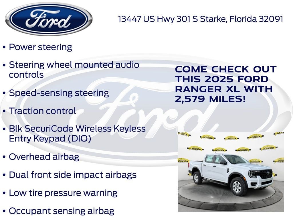 2025 Ford Ranger XL 100A