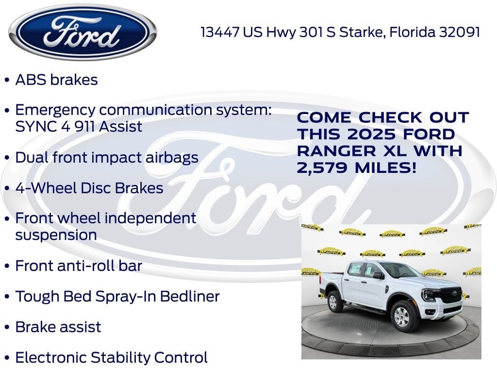 2025 Ford Ranger XL 100A