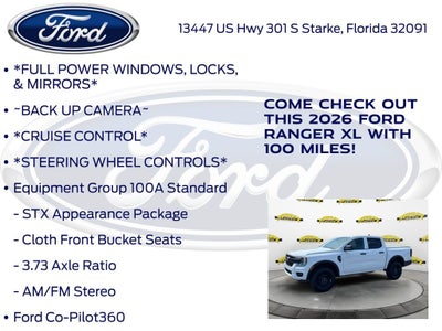 2026 Ford Ranger XL 100A