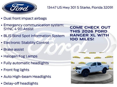 2026 Ford Ranger XL 100A