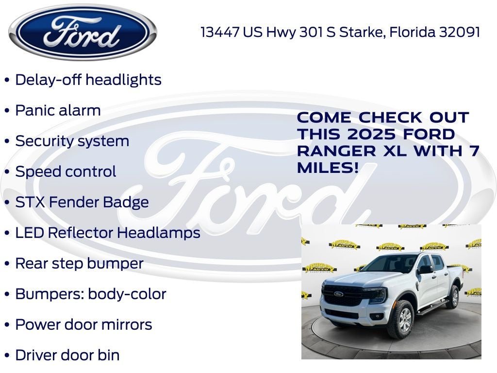 2025 Ford Ranger XL 100A