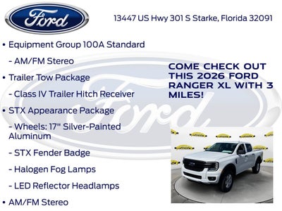 2026 Ford Ranger XL 100A