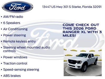2026 Ford Ranger XL 100A