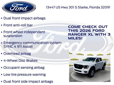 2026 Ford Ranger XL 100A
