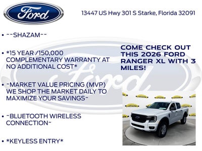 2026 Ford Ranger XL 100A