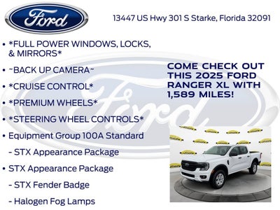 2025 Ford Ranger XL 100A