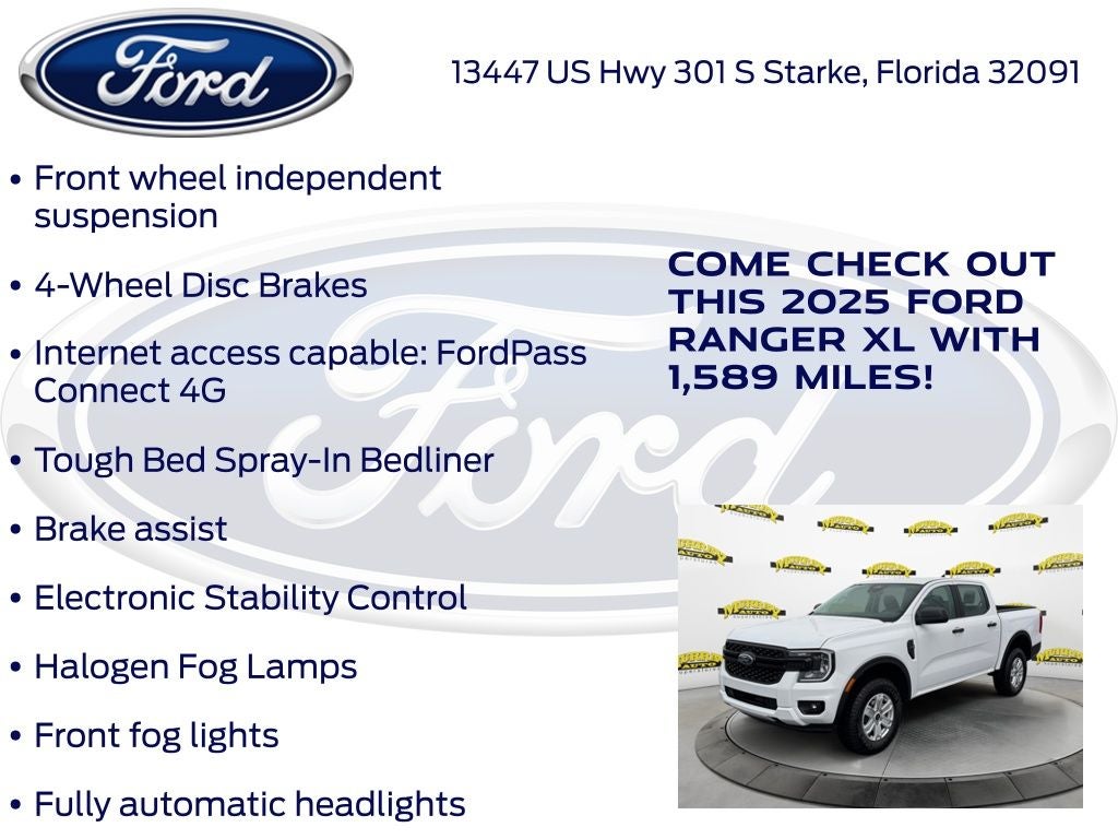 2025 Ford Ranger XL 100A