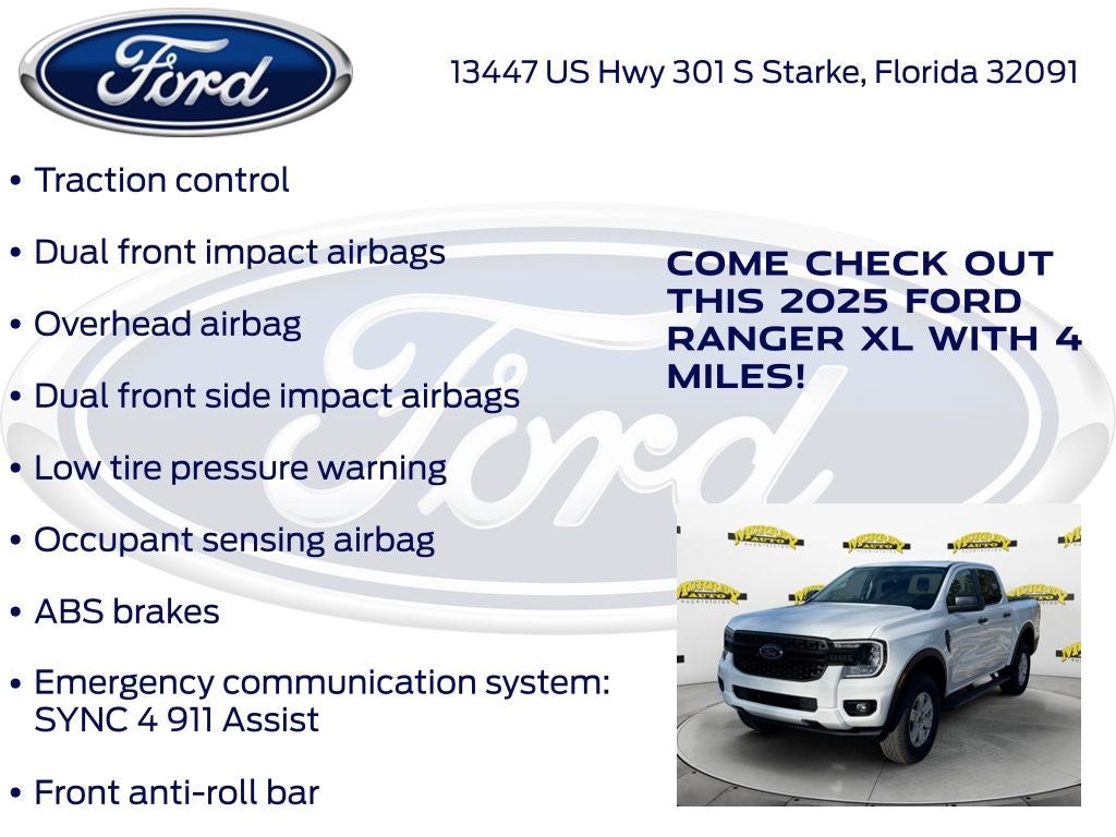 2025 Ford Ranger XL 100A