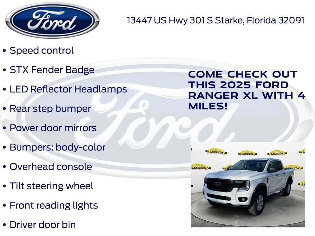 2025 Ford Ranger XL 100A