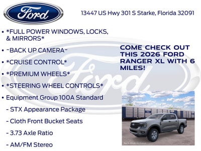 2026 Ford Ranger XL 100A