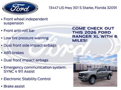 2026 Ford Ranger XL 100A
