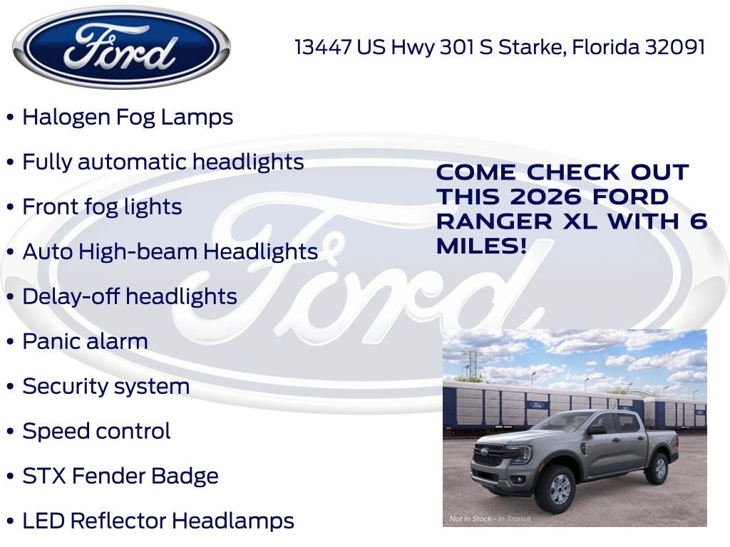 2026 Ford Ranger XL 100A
