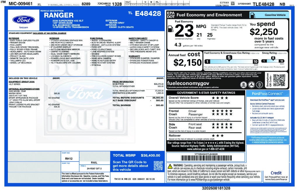 2026 Ford Ranger XLT 300A