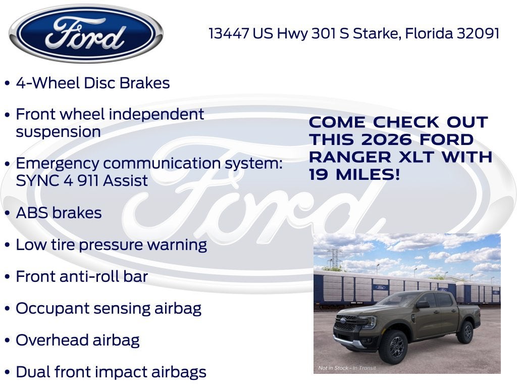 2026 Ford Ranger XLT 300A