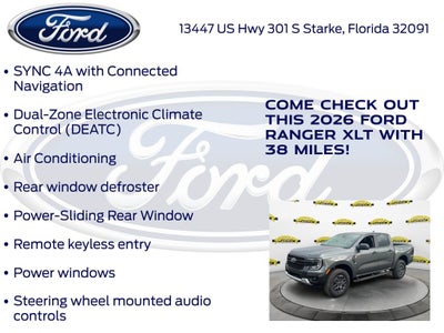 2026 Ford Ranger XLT 301A