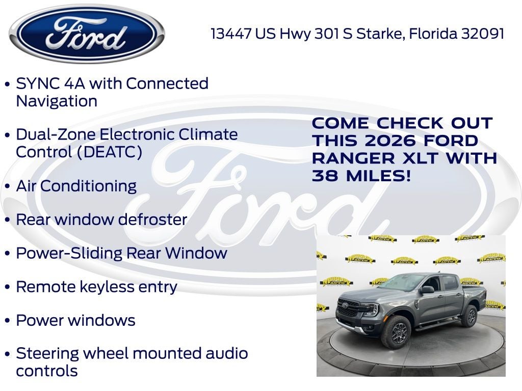 2026 Ford Ranger XLT 301A