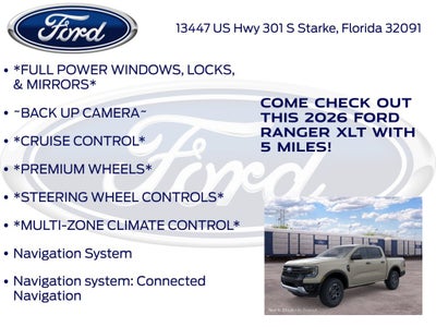 2026 Ford Ranger XLT InTransit