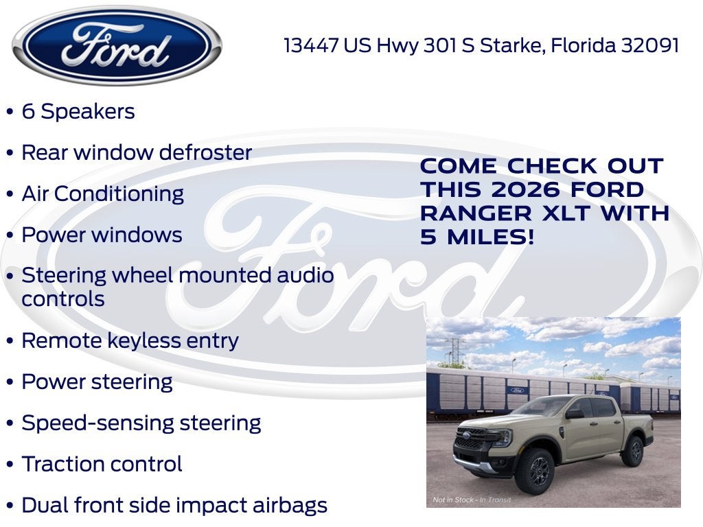 2026 Ford Ranger XLT 300A